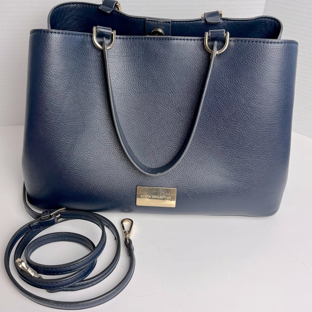 Sfera Collection Navy Blue Structured Tote Bag